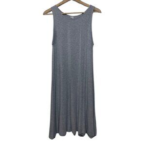 OLD NAVY | Gray High Neck Sleeveless Swing Dress | Size L